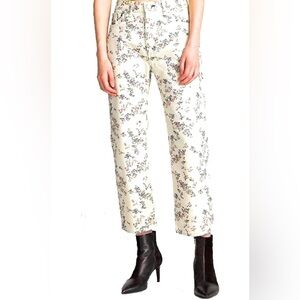 Rag & Bone Micro Floral Boy Jeans • size 28 • NWT
